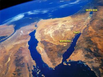 Satellite Image Of Gulf Of Aquaba